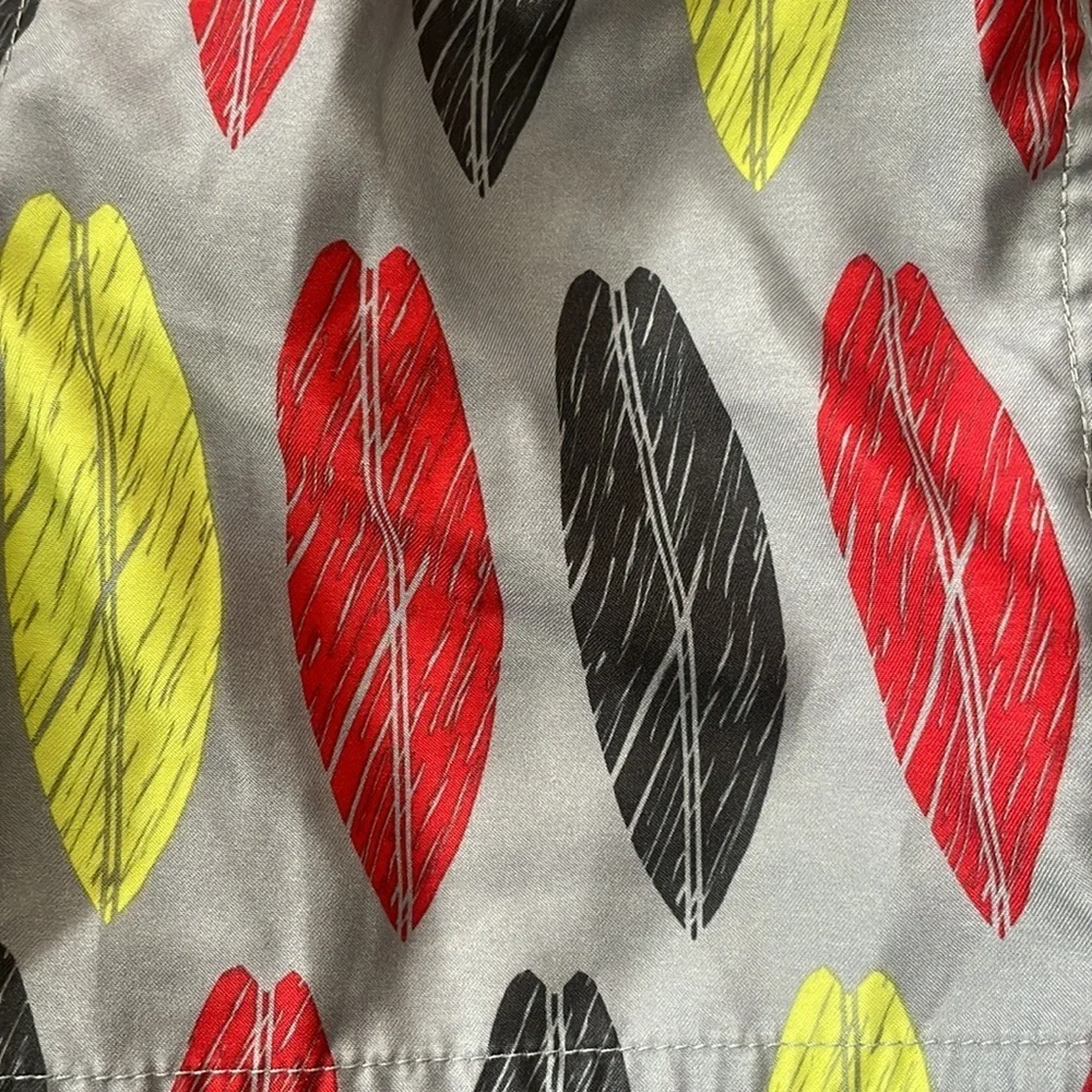Circo Gray Swimming Trunks/Shorts Red Yellow Black Colored Pattern